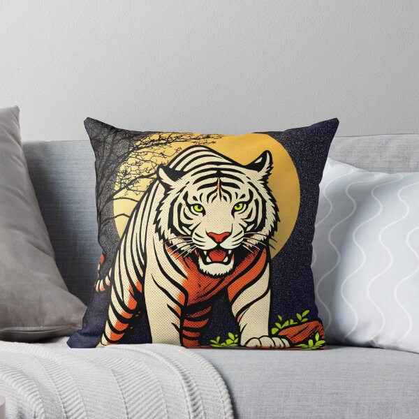 Item preview, The Tiger Roars On a Moonlit Night design art designed and sold by DigitalPromt.