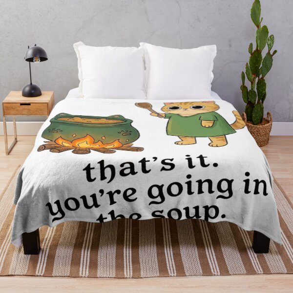 Item preview, Youre Going In The Soup Funny Cute Cat Meme designed and sold by Cozy Moss Studio.