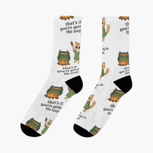 Item preview, Youre Going In The Soup Funny Cute Cat Meme designed and sold by Cozy Moss Studio.