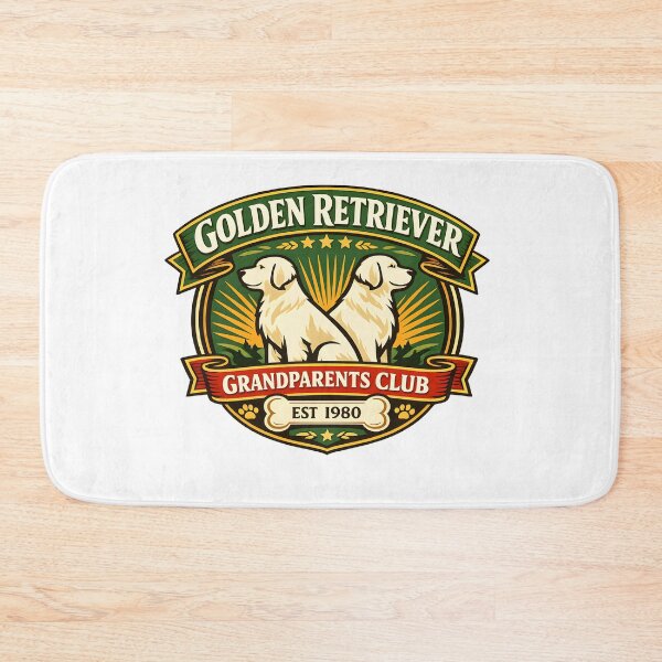 Item preview, Golden Retriever Grandparents Club – Vintage Crest Badge Design, Retro Dog Grandparent Gift Shirt designed and sold by Sahil Randhawa.