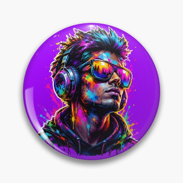 Item preview, Neon DJ Portrait – Festival Graffiti Legend designed and sold by RH Design Lab.