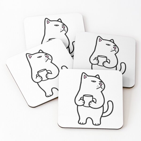 Item preview, Cat Holding Coffee designed and sold by GoverArt.