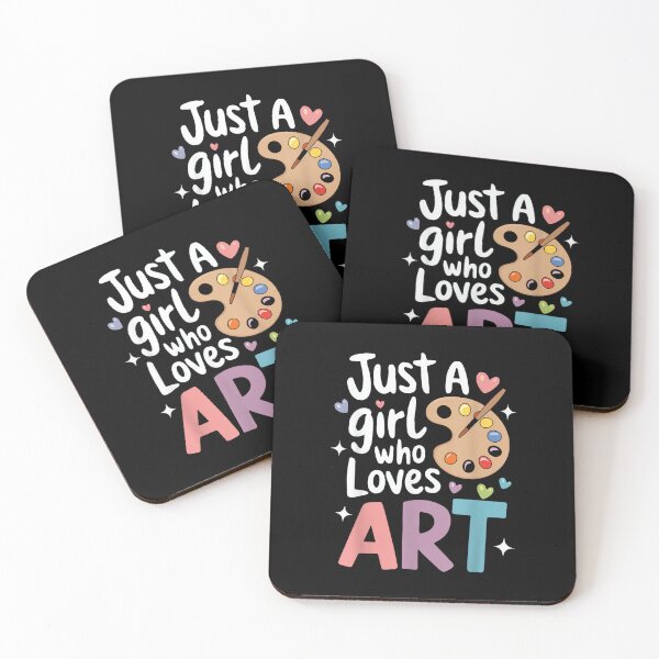 Item preview, Just a Girl Who Loves Art Cute Back to School Kids Girls designed and sold by CherylCGarrison.