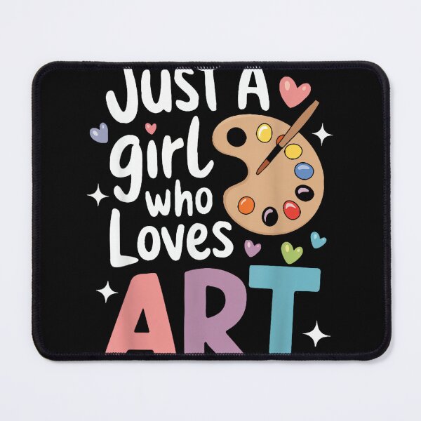 Item preview, Just a Girl Who Loves Art Cute Back to School Kids Girls designed and sold by CherylCGarrison.