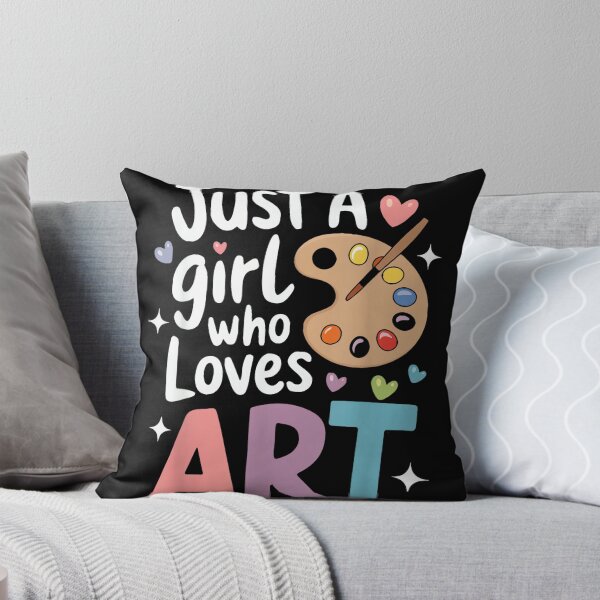 Item preview, Just a Girl Who Loves Art Cute Back to School Kids Girls designed and sold by CherylCGarrison.