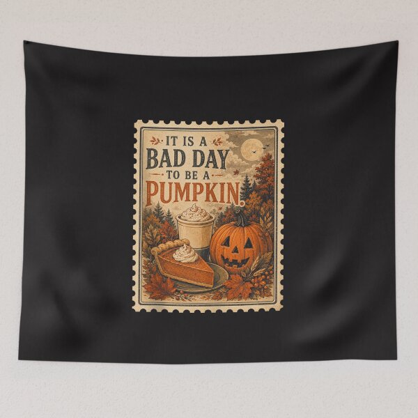Item preview, Funny Pumpkin Season It Is a Bad Day to Be a Pumpkin Vintage Design designed and sold by kiralynstration.