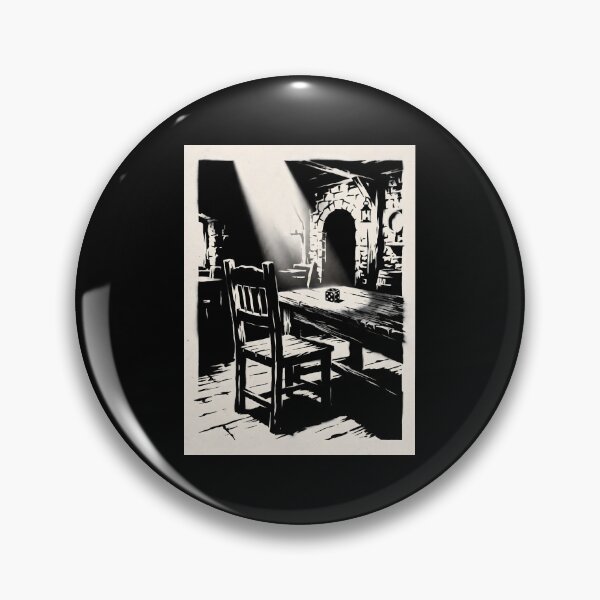 Item preview, Dark Dungeon Tavern Table Single Die Spotlight Illustration designed and sold by SplashTastic.