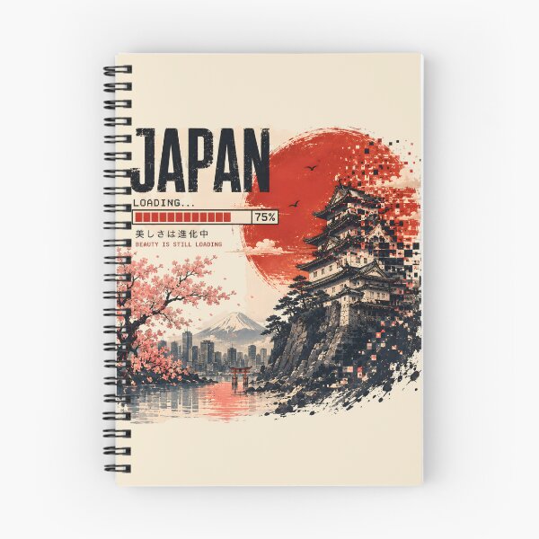 Item preview, Japan Still Loading | Glitch Landscape designed and sold by MidnightCache.
