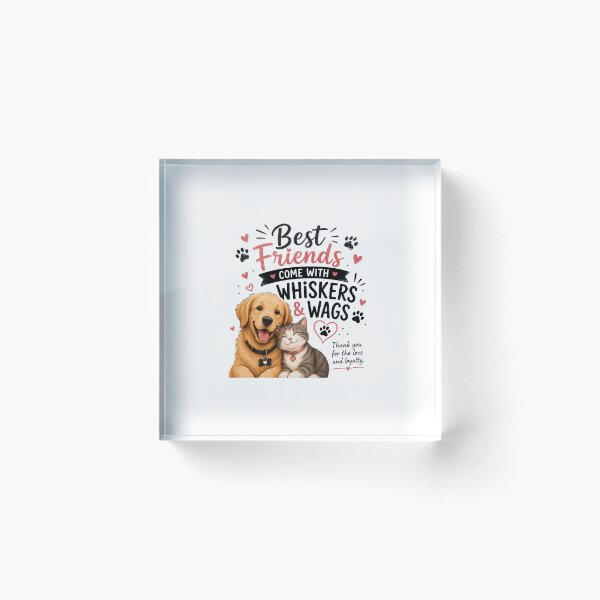 Item preview, Best friends come with whiskers wags designed and sold by KrithigaArts.