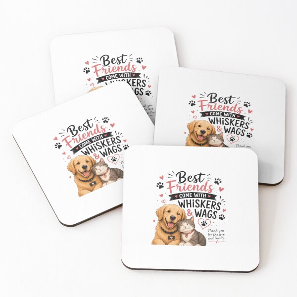 Item preview, Best friends come with whiskers wags designed and sold by KrithigaArts.