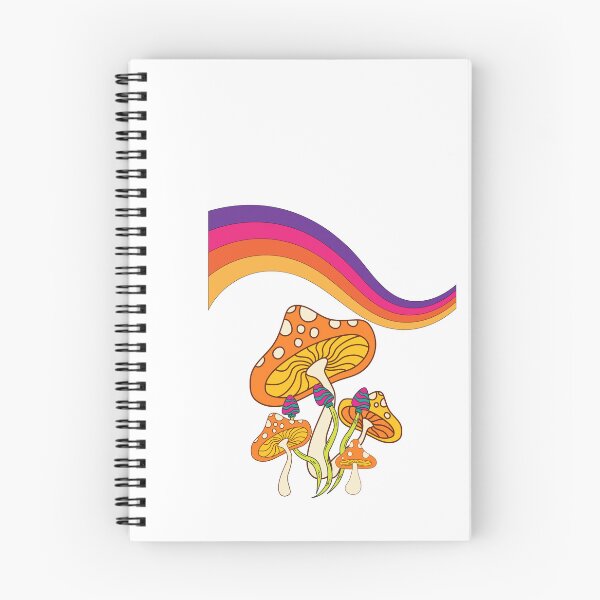 Item preview, Retro 70s Mushroom and Rainbow Art ​ designed and sold by Sowaninongtdu.