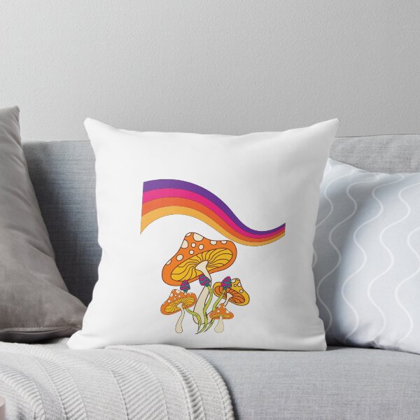 Artikelvorschau, Retro-Kunst der 70er Jahre mit Pilzen und Regenbogen entworfen und verkauft von Sowaninongtdu.