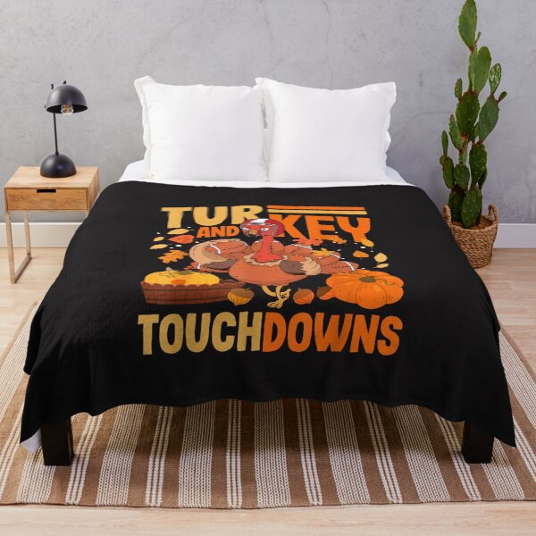 Item preview, Turkey and Touchdowns Funny Thanksgiving Football Vintage Design designed and sold by kiralynstration.