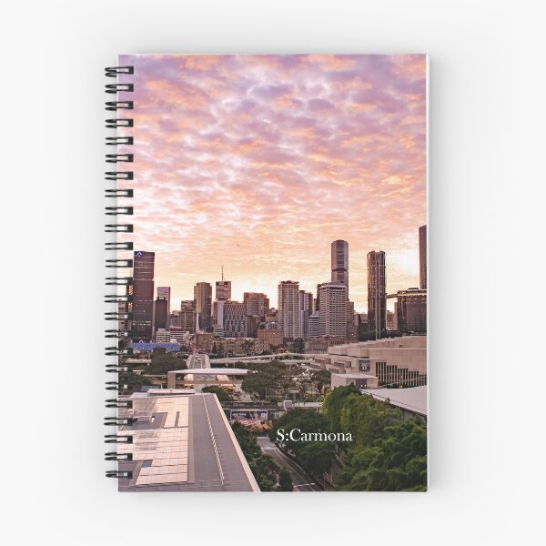 Item preview, Brisbane City Skyline Golden Sunset Cityscape Art designed and sold by AuraInkSC.