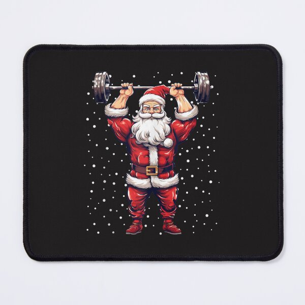 Item preview, Funny Santa Claus Weightlifting Christmas Bodybuilding Fitness Design designed and sold by kiralynstration.