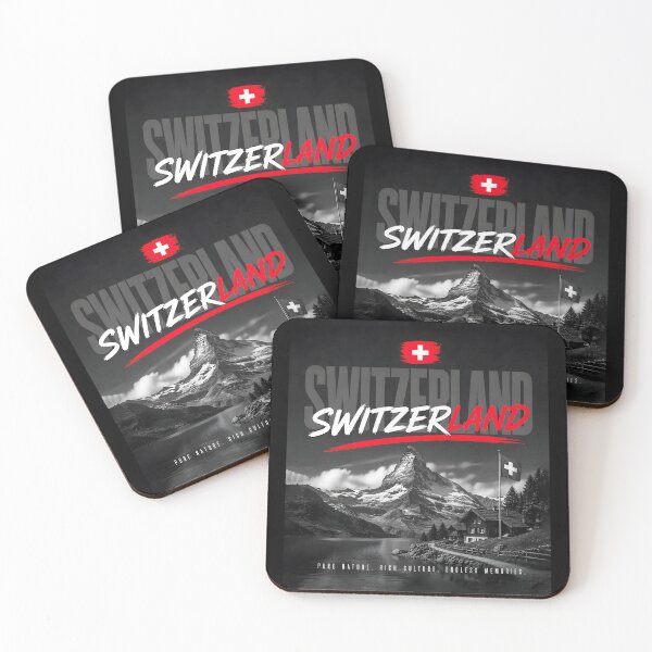 Item preview, Switzerland Modern Travel Art designed and sold by AtuqStudio.