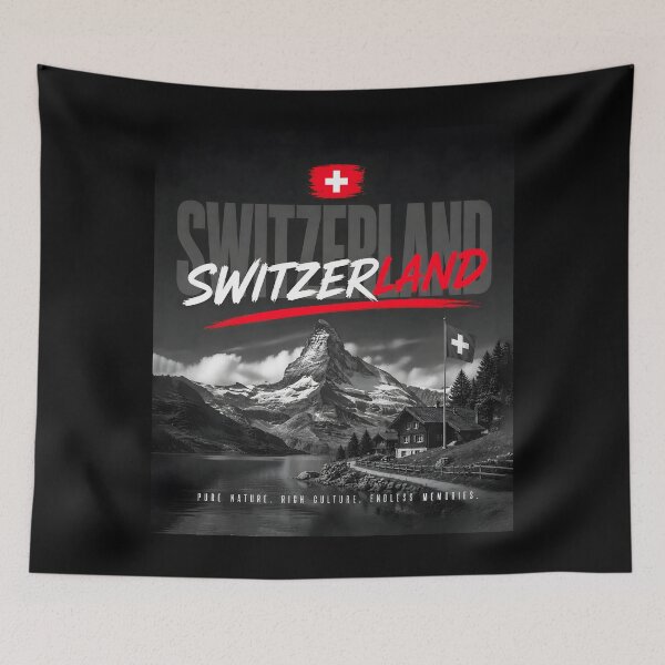 Item preview, Switzerland Modern Travel Art designed and sold by EdwinkOne.