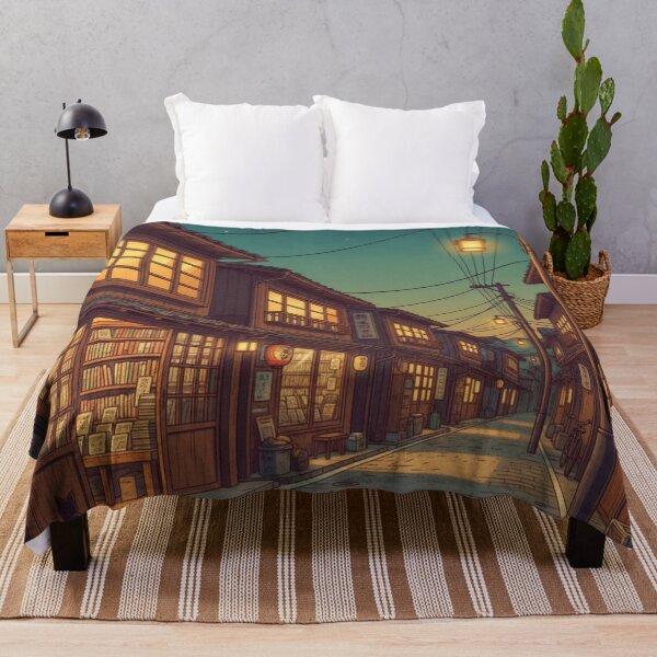 Item preview, Retro Anime Night Bookstore Street designed and sold by ArcadeAura.