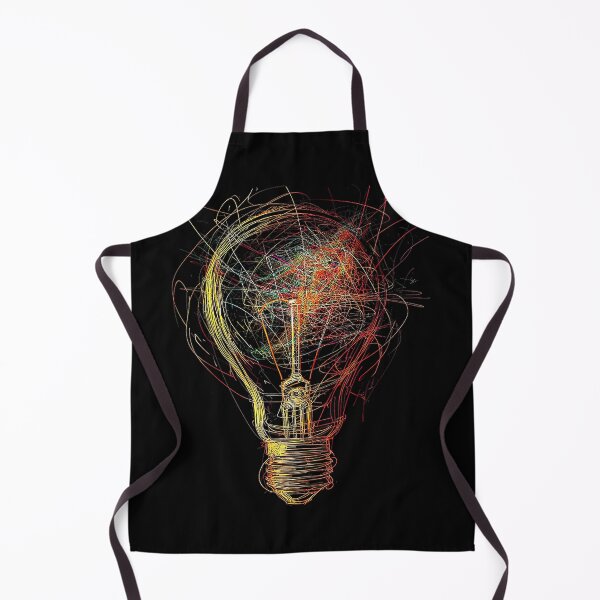 Item preview, Light Bulb Abstract Drawing Colorful Art Graphic designed and sold by CherylCGarrison.