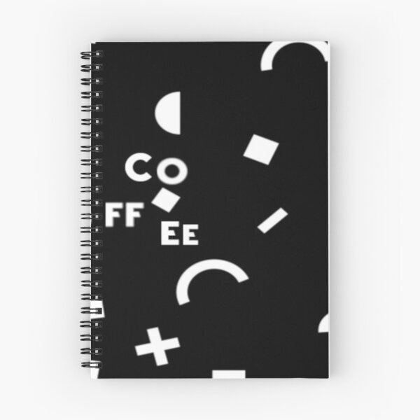 Item preview, COFFEE Scattered - Black White 80s Memphis Geometric Pattern designed and sold by ICANTWithoutCOFFEE.