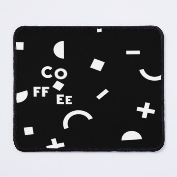 Item preview, COFFEE Scattered - Black White 80s Memphis Geometric Pattern designed and sold by ICANTWithoutCOFFEE.