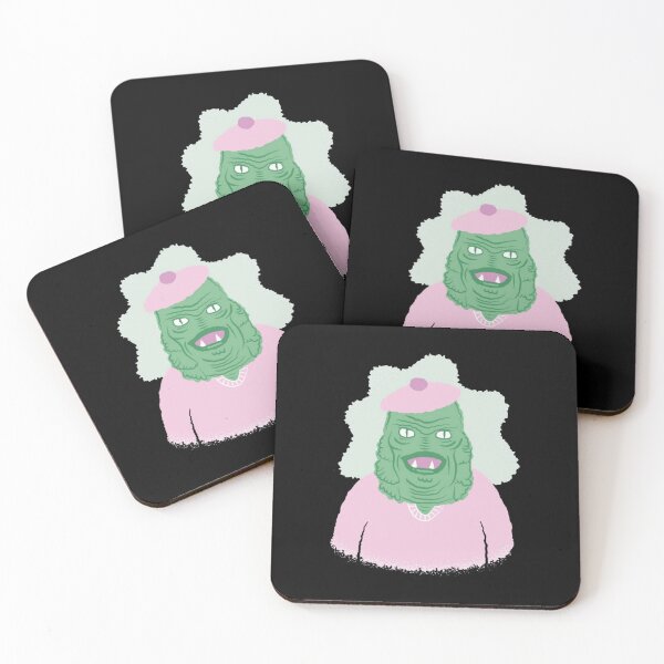 Item preview, Monster In Pink Beret Cute Creature Spooky Glamour Illustration designed and sold by ChromaFeed.