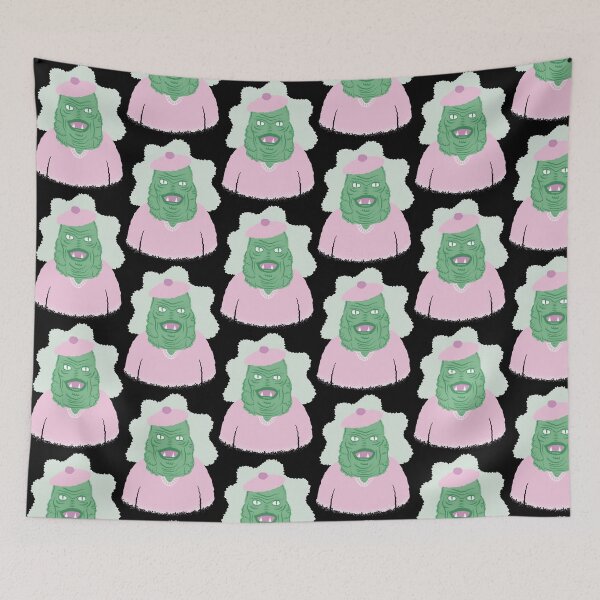 Item preview, Monster In Pink Beret Cute Creature Spooky Glamor Illustration designed and sold by ChromaFeed.