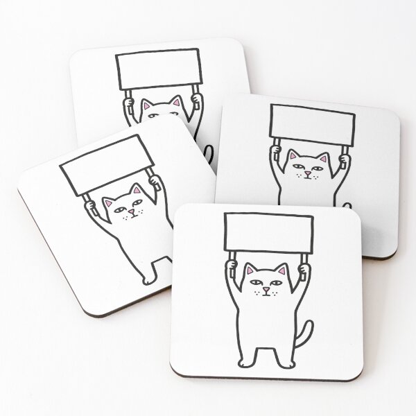 Item preview, Blank Protest Sign Cat designed and sold by GoverArt.