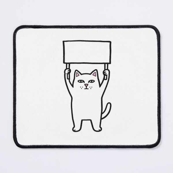 Item preview, Blank Protest Sign Cat designed and sold by GoverArt.