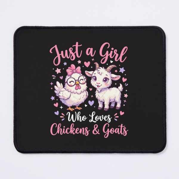 Item preview, Just A Girl Who Loves Chickens and Goats Cute Farm Animal Design designed and sold by kiralynstration.