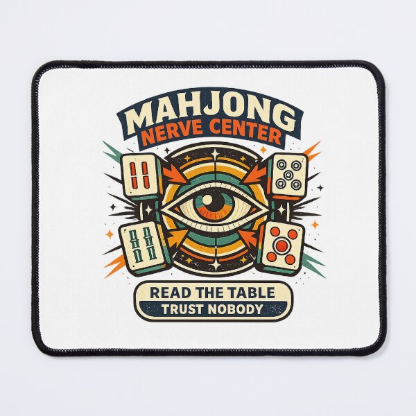 Item preview, Mahjong Nerve Center – Read The Table Trust Nobody designed and sold by Concrete Coffee Studio.