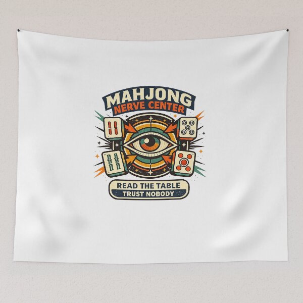 Item preview, Mahjong Nerve Center – Read The Table Trust Nobody designed and sold by Concrete Coffee Studio.