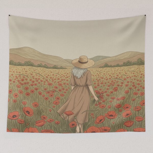Item preview, Poppies in Bloom designed and sold by ArcadeAura.