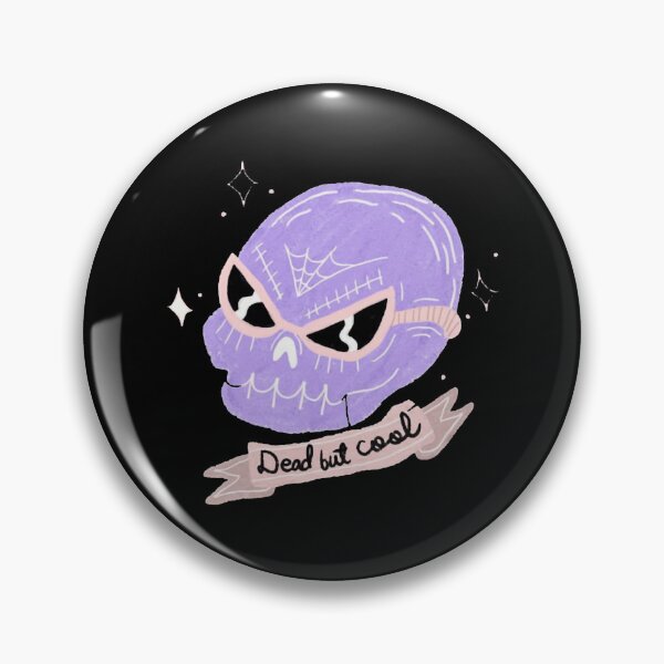 Item preview, Dead But Cool Purple Skull Wearing Sunglasses Illustration designed and sold by ChromaFeed.