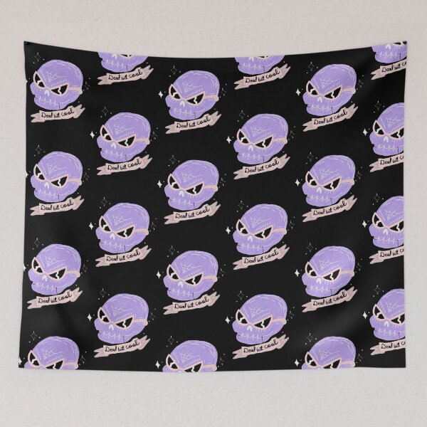 Item preview, Dead But Cool Purple Skull Wearing Sunglasses Illustration designed and sold by ChromaFeed.