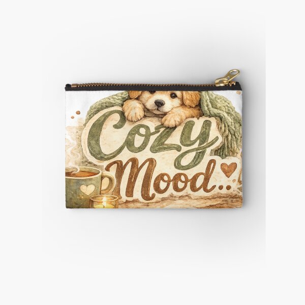 Item preview, Cozy Mood... | Hand-Painted Puppy Cozy Aesthetic Sticker designed and sold by Genzfirevibes.