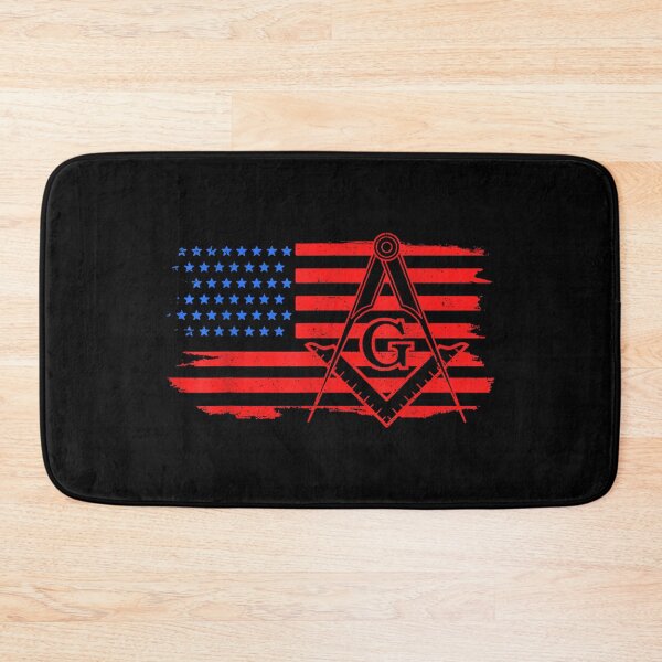 Item preview, Mason Masonic US Flag Square designed and sold by CherylCGarrison.