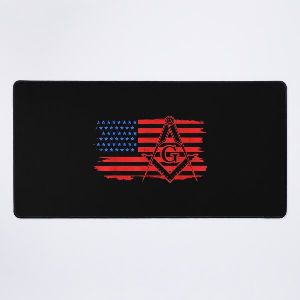 Item preview, Mason Masonic US Flag Square designed and sold by CherylCGarrison.
