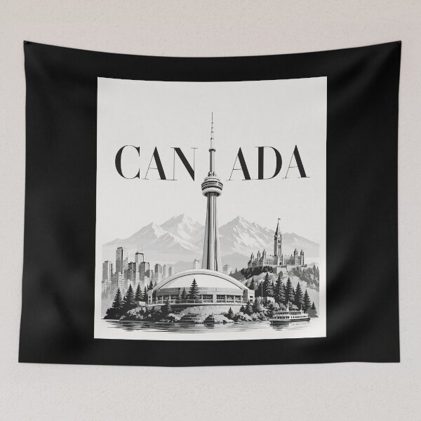 Item preview, Canada CN Tower and Mountains designed and sold by EdwinkOne.
