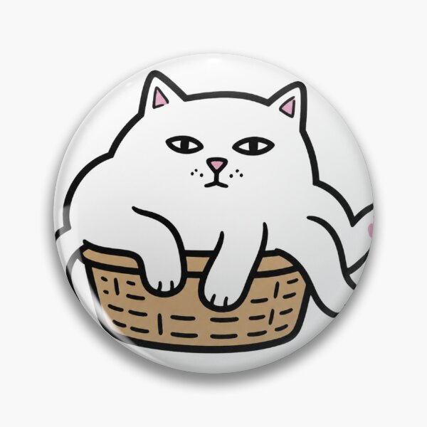 Item preview, Cat Squeezed Into Basket designed and sold by GoverArt.