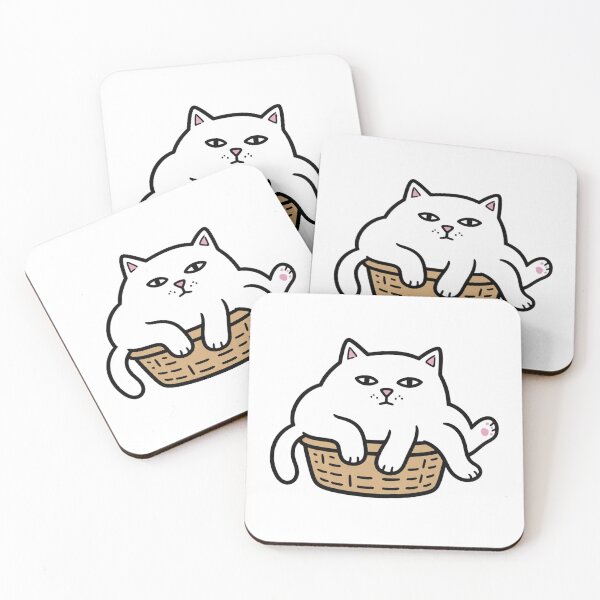 Item preview, Cat Squeezed Into Basket designed and sold by GoverArt.