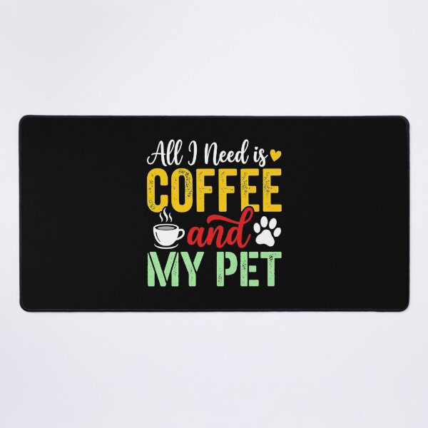 Item preview, Coffee and My Pet Vintage Quote Design designed and sold by OlyvieArt.