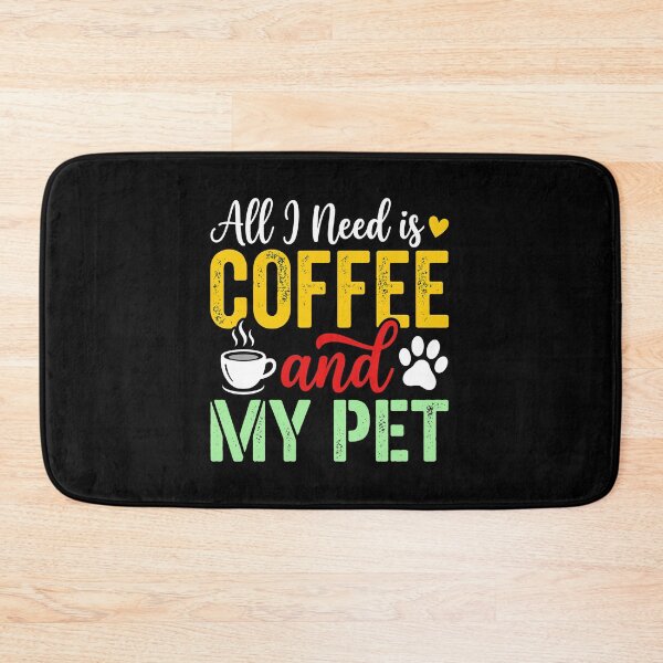 Item preview, Coffee and My Pet Vintage Quote Design designed and sold by OlyvieArt.