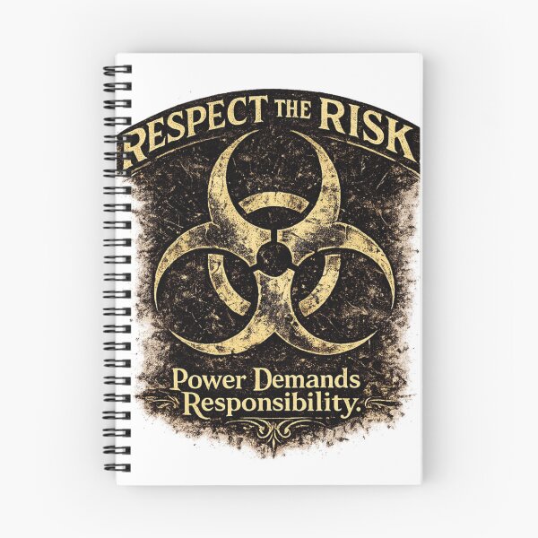 Item preview, Respect the Risk | Vintage Biohazard Symbol T-Shirt | Grunge Warning Design  designed and sold by Saeed  Ahmad.