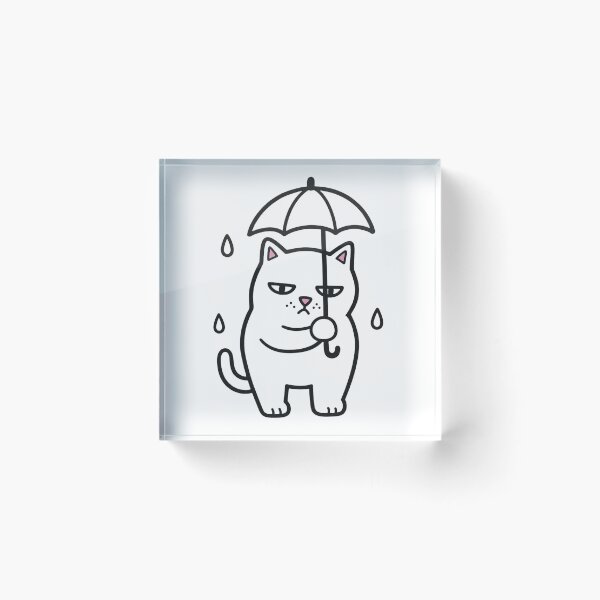 Item preview, Rainy Day Umbrella Cat designed and sold by GoverArt.