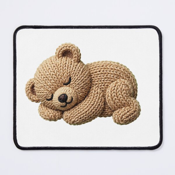 Item preview, Cute Sleeping Knitted Teddy Bear designed and sold by TOM JACK.