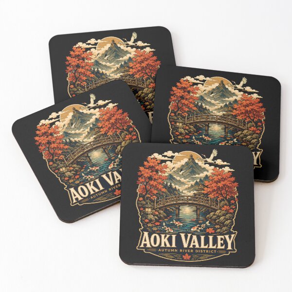 Item preview, Aoki valley japan, autumn river district art designed and sold by trendie-tees.