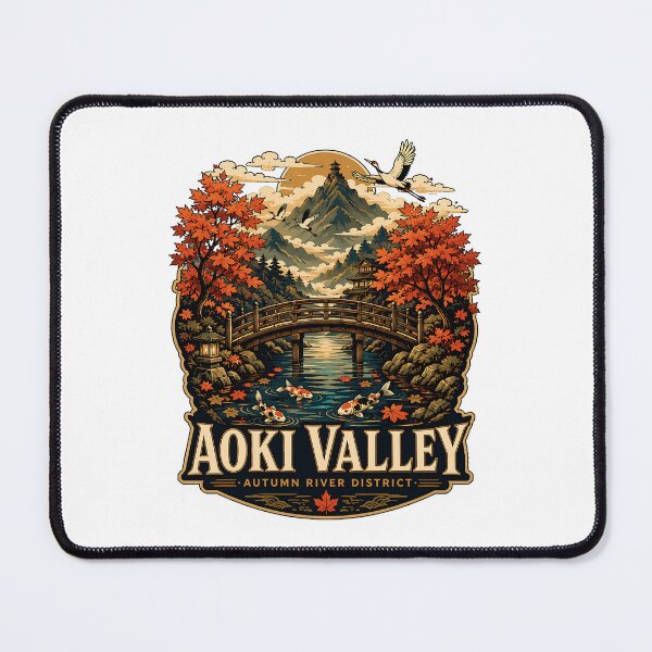 Item preview, Aoki valley japan, autumn river district art designed and sold by trendie-tees.