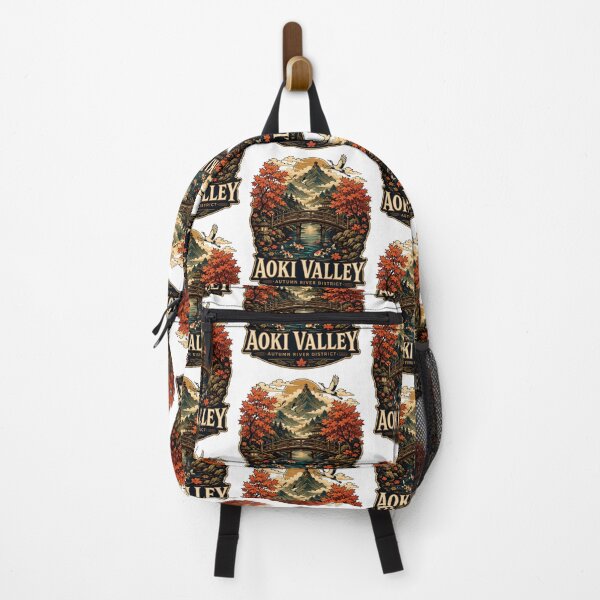 Item preview, Aoki valley japan, autumn river district art designed and sold by Rally Forge.