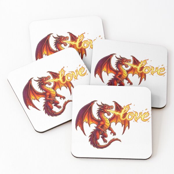 Item preview, Fire Dragon Love Flame Breathing Design designed and sold by inkvera9.